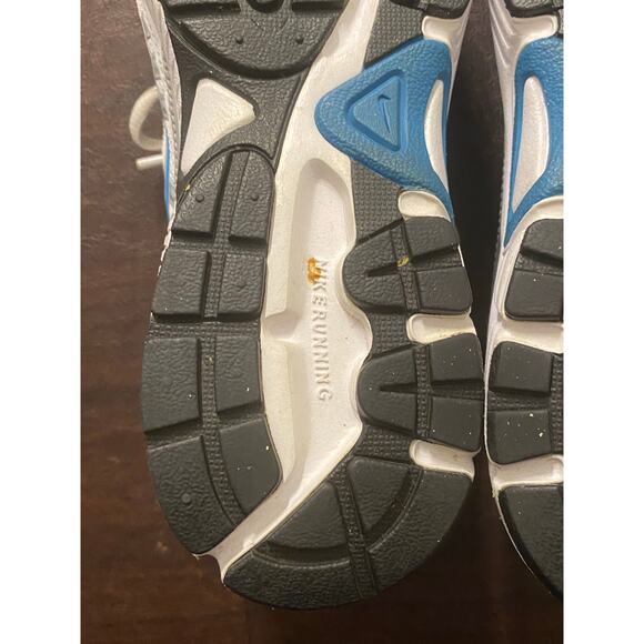 Nike Dart 8 Running Shoes Mens 10 White Blue Silver Athletic Sneakers 396050-100 - Picture 11 of 11